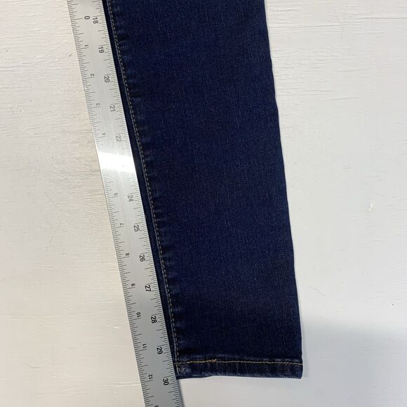 Levis 721 Jeans Women's Sz. 28 Blue High Rise Skinny Ripped Distressed - Picture 2 of 13